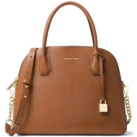 michael kors mercer large dome satchel brown|michael michael kors mercer large dome satchel .